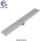 Stainless steel long floor drain WW85 wedge wire linear drain
