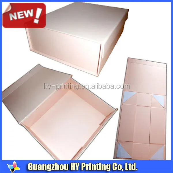 custom made flat pack folding paper gift box