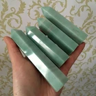 Gift Wholesale Natural Crystal Wand Healing Green Aventurine Point For Decoration Gift