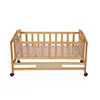 Lovely Simple Designer Easy Put Together Parent Bed Cradle Baby/ Swing For Kids With Castors