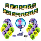Video Game Theme Happy Birthday Banner Kit for Balloon ,cake topper Child Party Decoration,Man Party Supplies