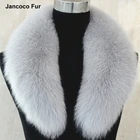 Super Grade Top Real Fox Fur Collar Trim Women Winter Fashion Scarf Lining Parka Hood