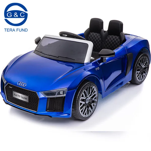 blue audi toy car