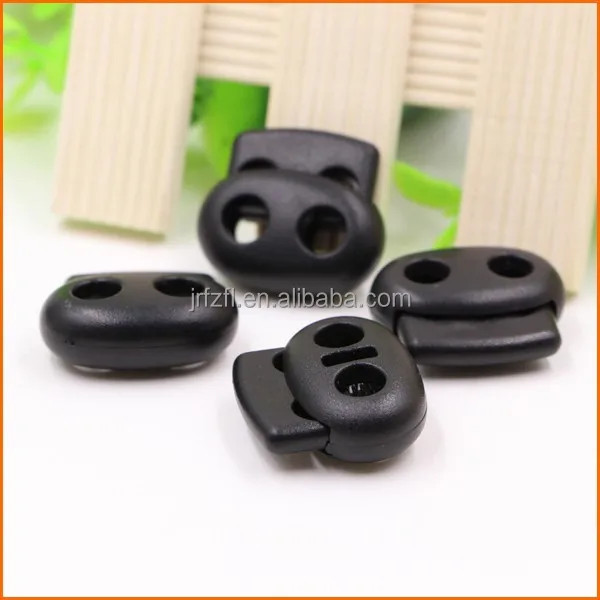 Plastic Cord Lock Stopper For Jacket Black Pig Nose Rope Stopper Buy