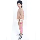 DATA STUDIO Girls Comfortable School Girls 100 Cotton Loose Fashion Sports Clothes Sets Girls Clothing