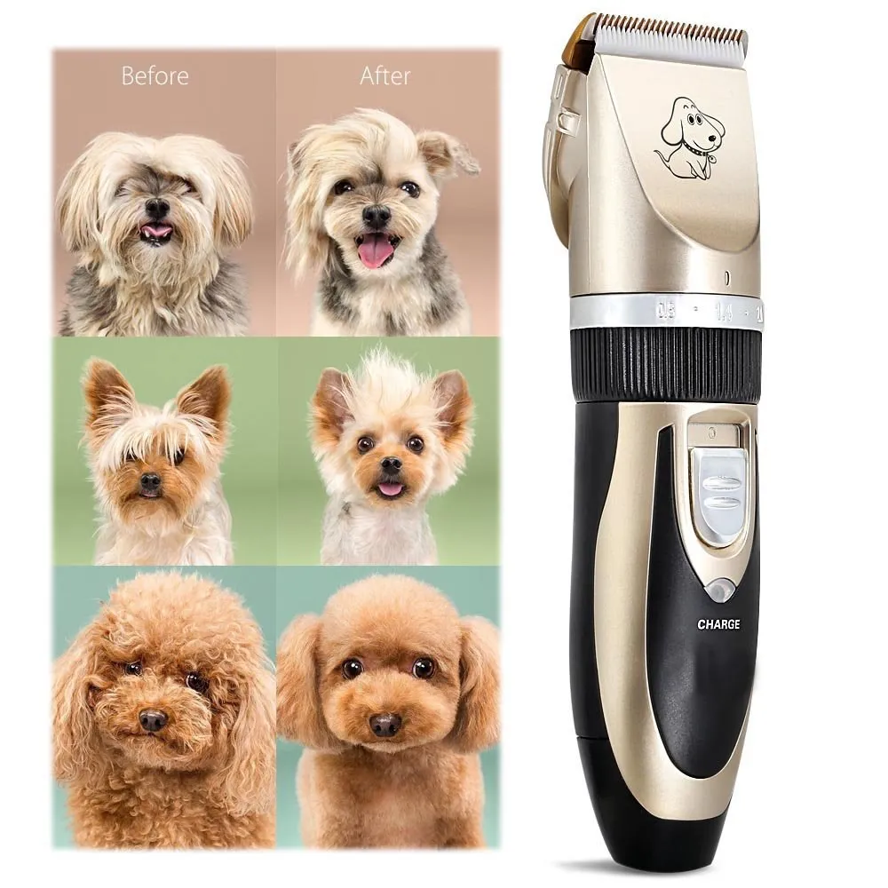 2017 Hot Wholesale Cheap Animal Hair Trimmer Shaver Razor machine set kit dog pet grooming clippers tool