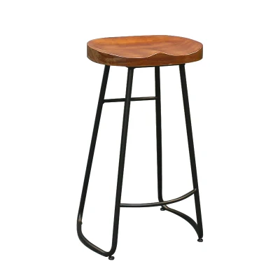 Nordic style industrial bar stool vintage metal bar stool