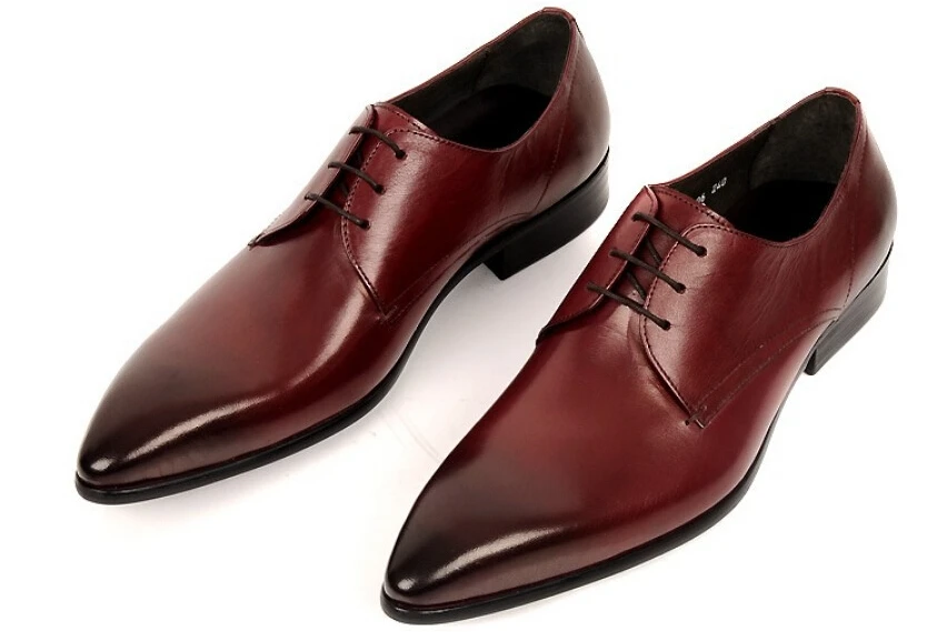 Buy Reddish Brown Black Mens Wedding Shoes Causal Business Shoes