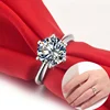 Fashion Copper AAA+Cubic Zirconia Wedding Engagement Ring Zircon Promise Ring Gifts to Girls
