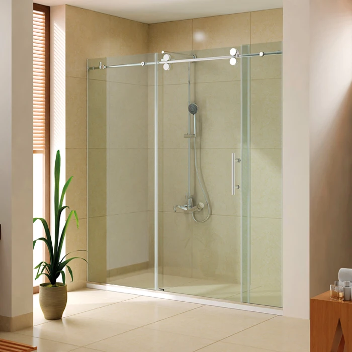 Australian standard frameless 8mm corner glass shower enclosure small shower cabin with S-Mark certificate