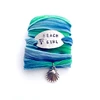 100% Handmade Real Silk Wrap Bangle Jewelry Bracelet for Women