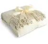 Factory wholesale 100% Silk Fringed Throw