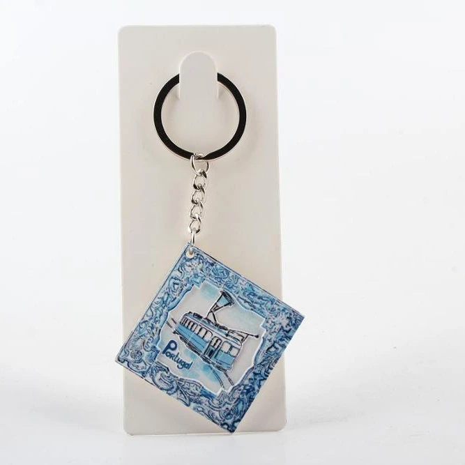 Loại Tùy Chỉnh Loại Khuyến Mãi Bồ Đào Nha Quà Lưu Niệm 3D Nhựa Keychain Cho Bán Hàng Nóng