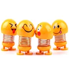 Car Accessory Decoration Fashion Design Cartoons Smiling Face Sets Smiley Spring Bouncing Emoji Dolls