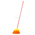 plastic soft angle broom with flexible bristle
