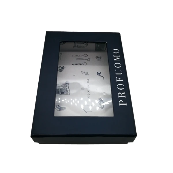 cardboard display gift boxes clear lid