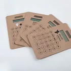 Hot sale 8 Digit Kraft Paper Calculator With Solar Power For Advertising