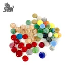 Colors Gem High Quality Various Colors Glass Gem Stone With Round Shape