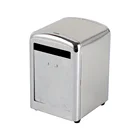 Orginal color metal tissue box restaurant table napkin holder