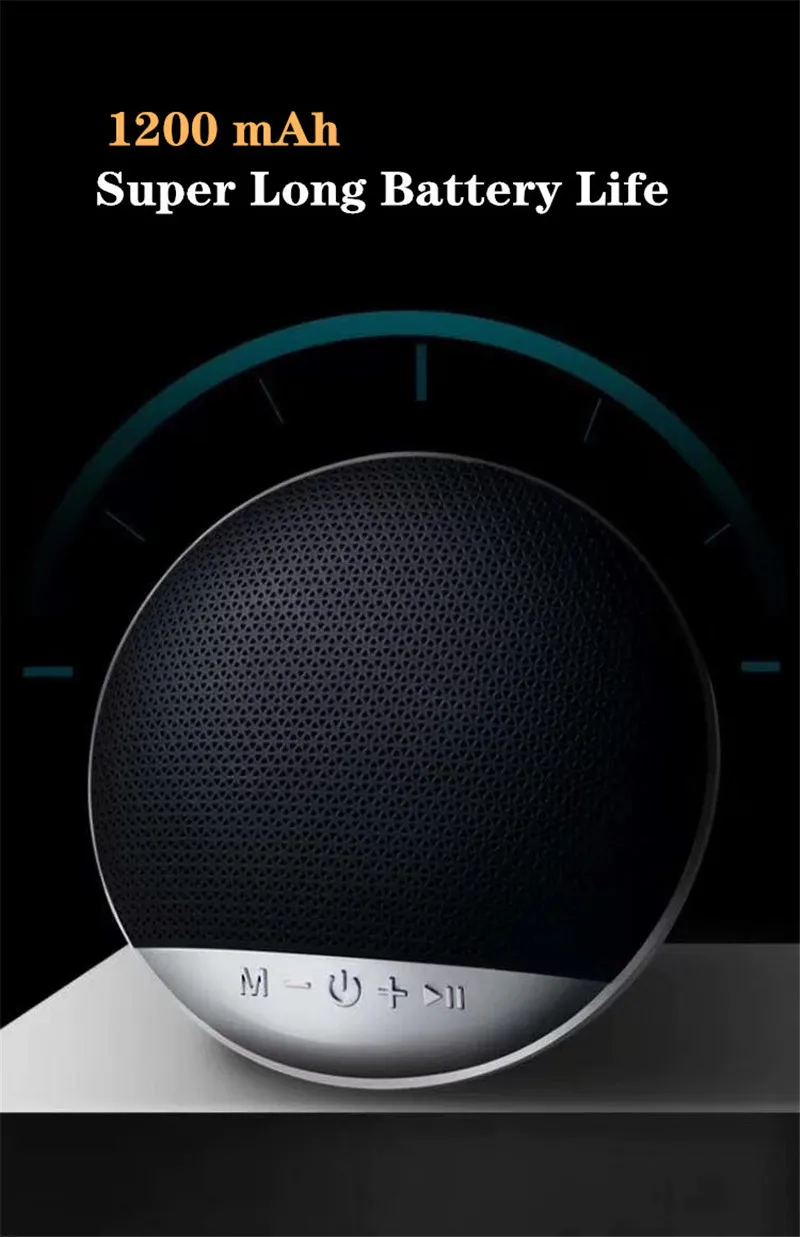 LP-V3 Super Bass Stereo Sound 1200 mAh Battery 8W Loudspeaker Blue tooth Wireless Speaker - ANKUX.COM
