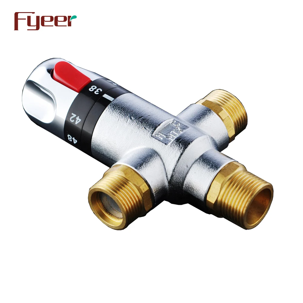 fyeer dn20 g3/4"黄铜恒温混合阀水温控制阀