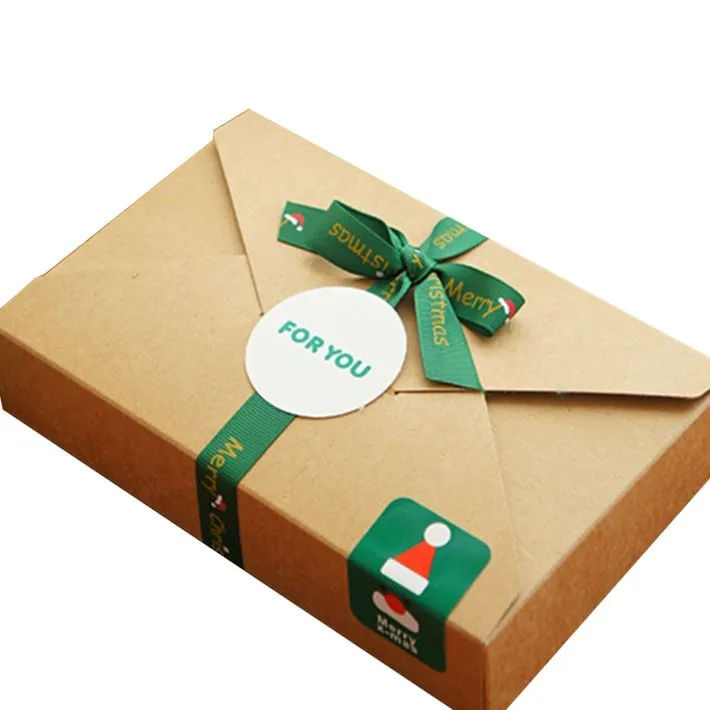 custom recycled brown kraft paper gift box packaging