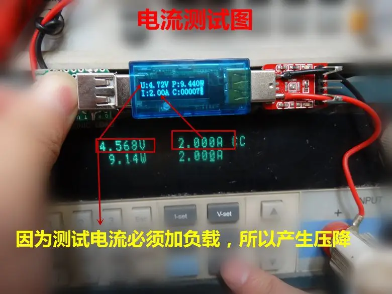 White USB voltage and current meter power capacity mobile power test detector 0.91 inch OLED display