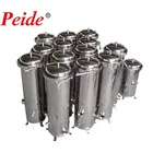 Cartridge filter housings for drinking water