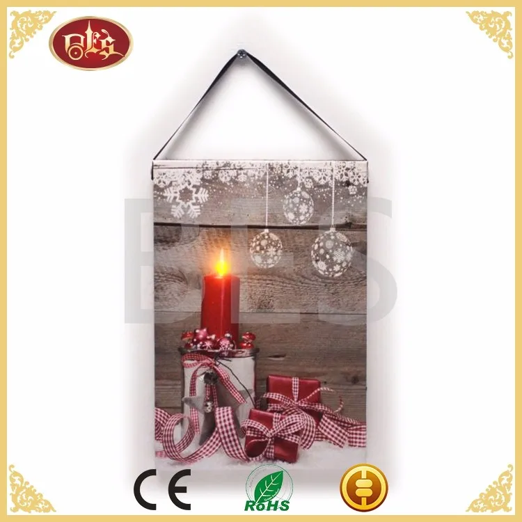 BD28333-christmas gifts led canvas art