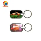 New arrival 3d lenticular metal keychain cheap price 3d lenticular keyring for gift
