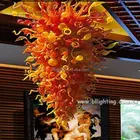 staircase chihuly chandelier American designer with art glass decoration