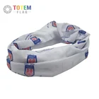 Custom Organic Multifunctional Seamless White Bandana