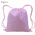 Wholesale reusable cheap small custom printed travel drawstring backpack shoe laundry bag