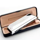 Tone Harmonica C 16 Holes Harmonica T16-64 EASTTOP 16 Hole 64 Tone Professional Chromatic Harmonica