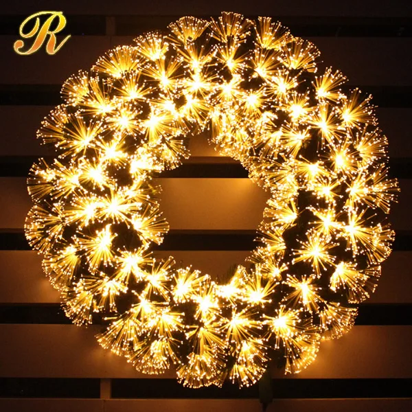 Large Christmas Wall Hanging Decorations Led Light Wreaths - Buy Lighted Outdoor Christmas