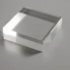 Diamond Acrylic 120 X 100mm Plaque Lucite Block With Perfect Diamond Polish Effect