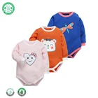 Professional garments manufacturer long sleeve clothing cartoon baby rompers set