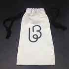 Wholesale small natural cotton drawstring garment dust bag