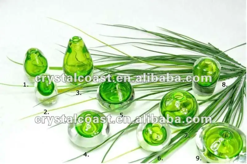 small emerald round green peacock glass vases for single flower