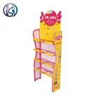 Single sided snack food candy store metal rack display food metal chocolate shop candy display rack