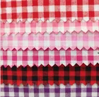 ready bulk 32s 100%cotton yarn dyed plaid check fabric
