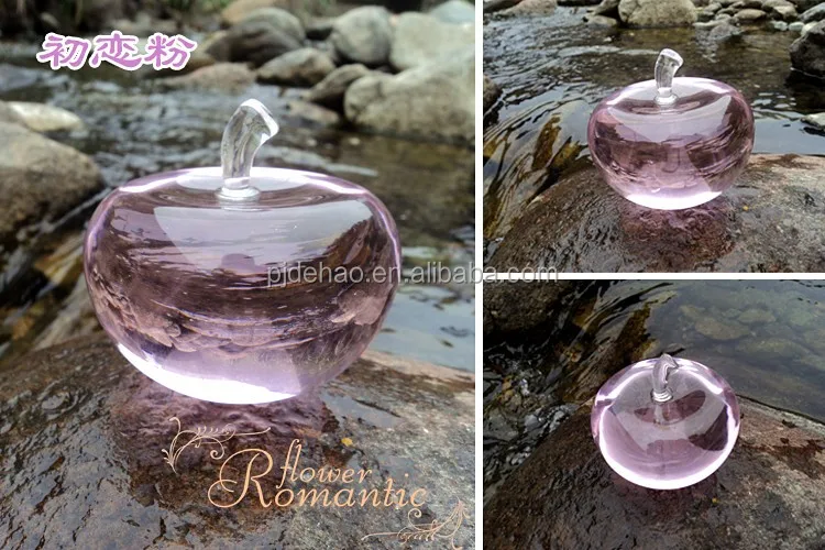 blue rock crystal apple decoration for holiday gift