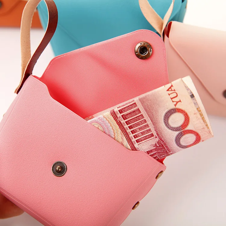 Unionpromo custom ladies coin purse leather smart wallet jewelry bag