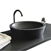 Wholesale made in china G684 black granite kitchen sink for countertop fabrication,Black Granite Sink