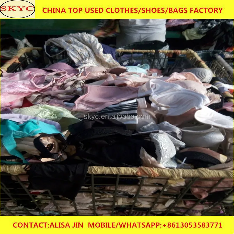 West Africa Nigeria buyers wholesale transparent used clothing bales from China Dongguan second hand clothing suppliers