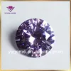 synthrtic round brilliant cut lavender cz gems from afghanistan