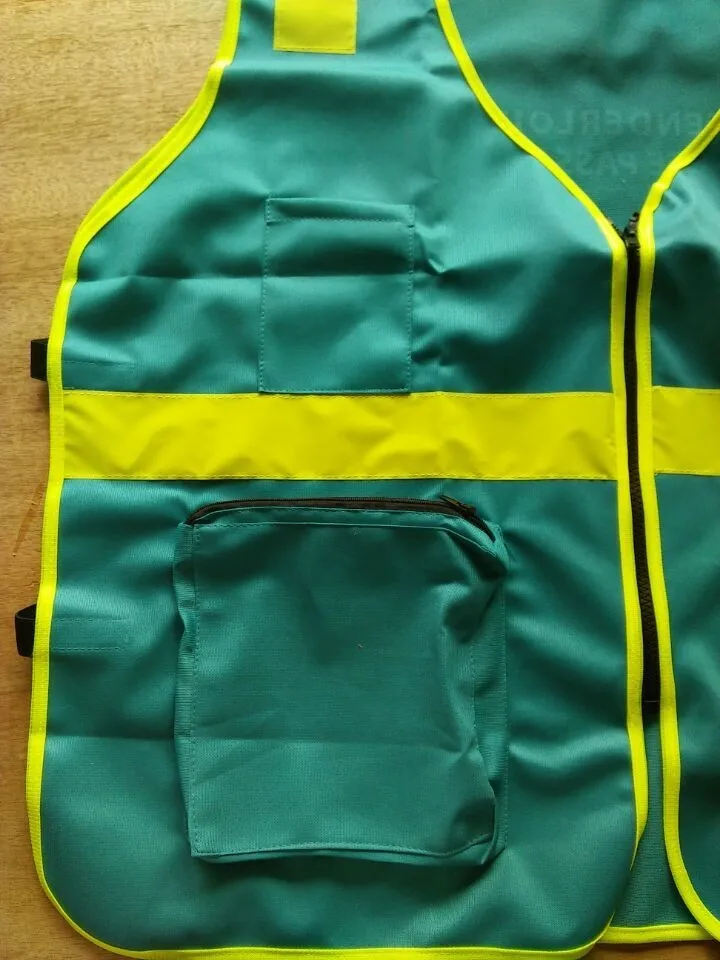 customized cheap 3m blue mesh fabric reflective safety vest