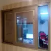 Magnetic or electric shutter louver glass window