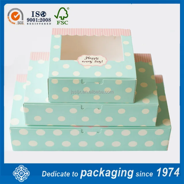 custom printed paper cardboard cookie gift box