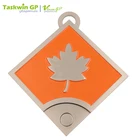 Factory Custom Made Maple Leaf Logo Soft Enamel Race Medal